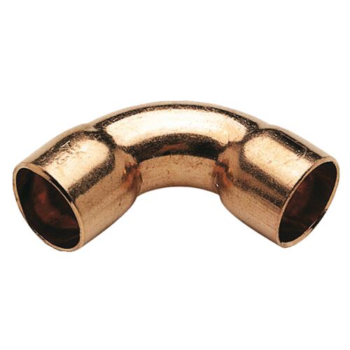 Courbe 90° grand rayon à souder double femelle ø16 (x10) 